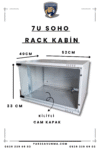 7U RACK KABİN SOHO DUVAR TİPİ