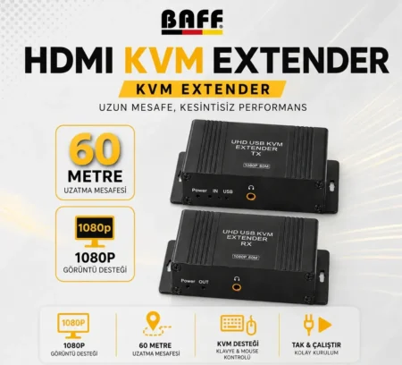 BAFF HDMI KVM EXTENDER – 60 METRE