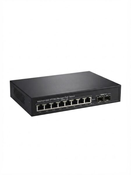 POE-082YGS 8*1000M+2SFP Yönetilebilir Gigabit Switch 300WATT